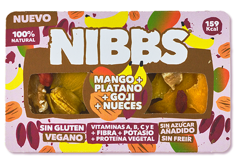 Mango + Plátano + Goji + Nueces